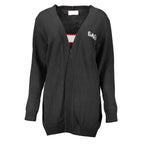 Black Acrylic Women Cardigan