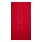 Red Cotton Men Beach Towel