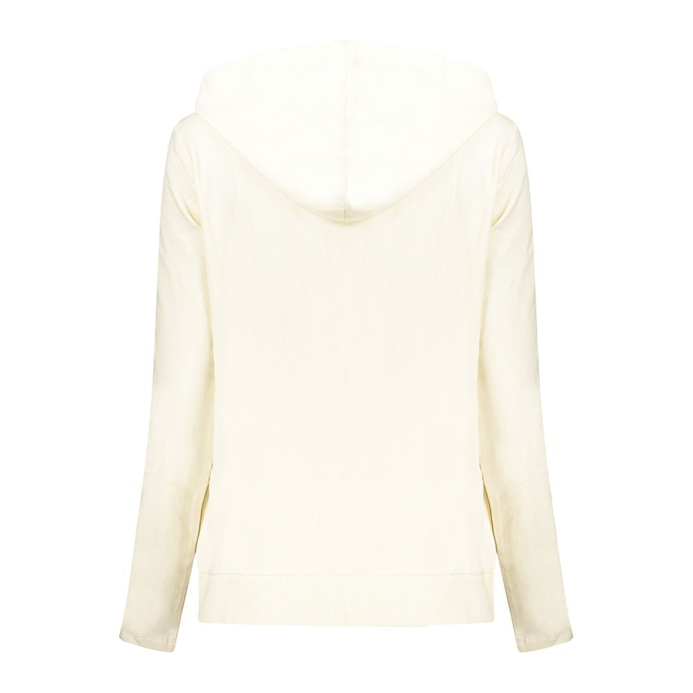 Bianco Cotton Women Sweatshirt