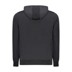 Black Cotton Men's Hooded Sweatshirt