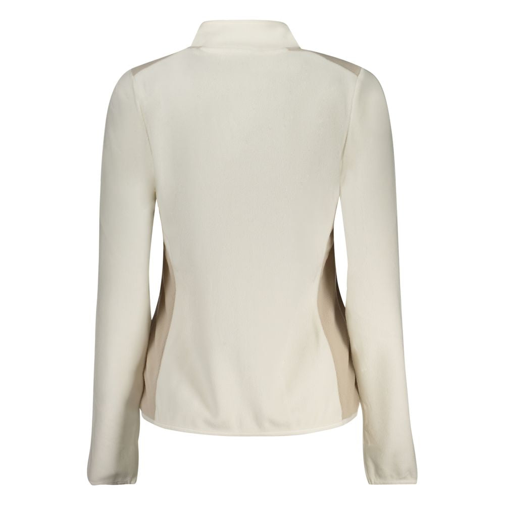 Bianco Polyester Women Sweatshirt