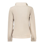 Beige Cotton Women Sweatshirt