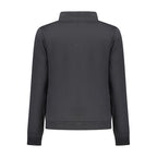 Black Cotton Women Sweatshirt