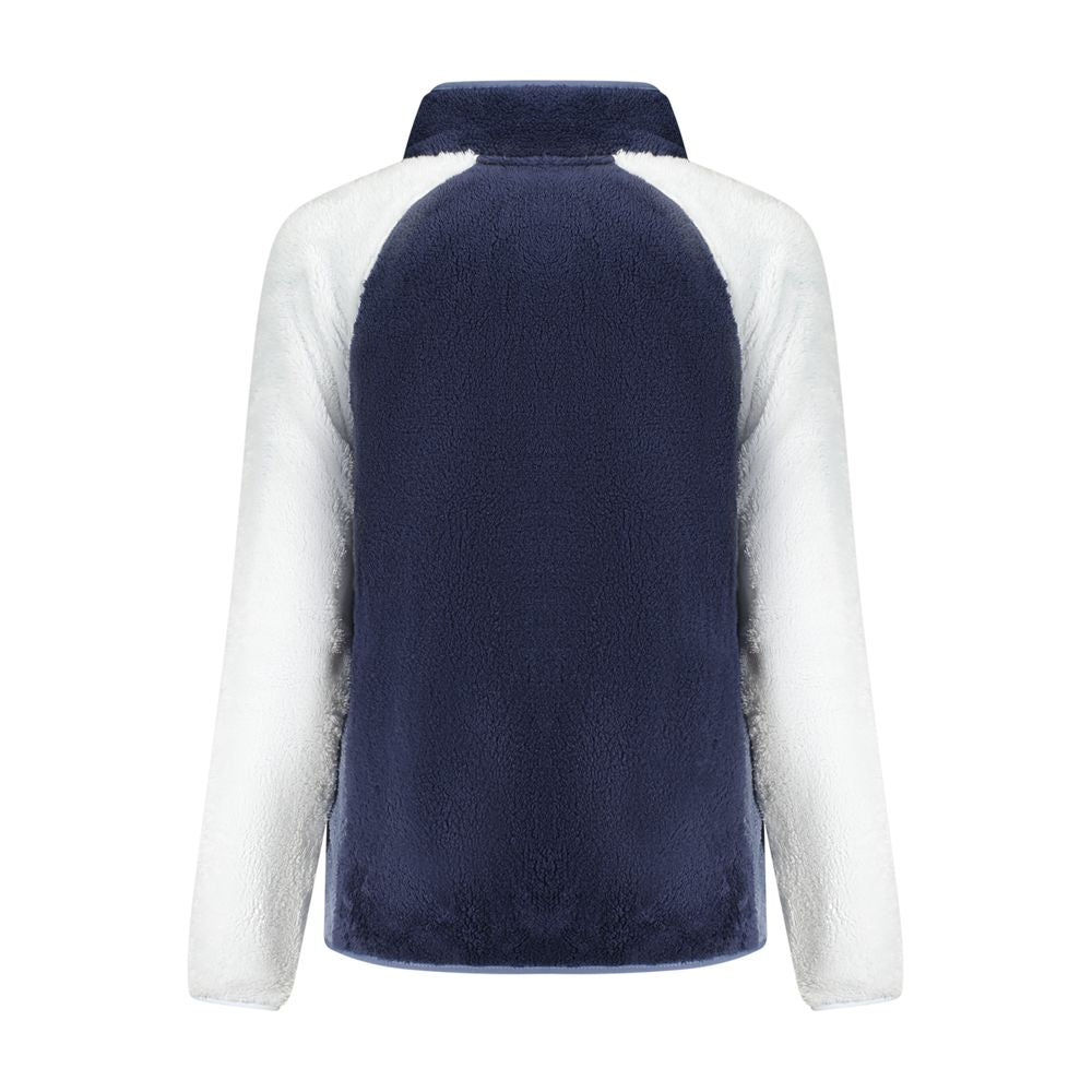 Blue Polyester Women Sweatshirt