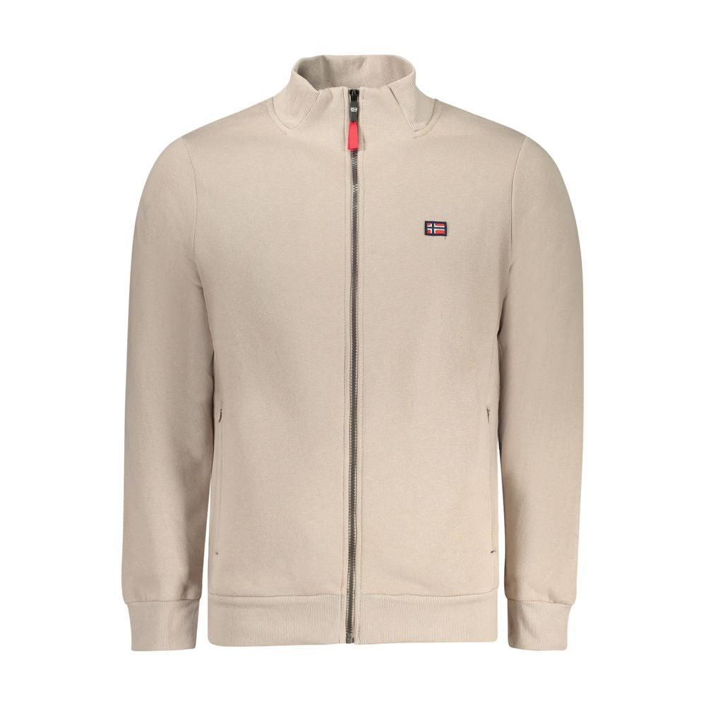 Beige Cotton Men's Sweatshirt