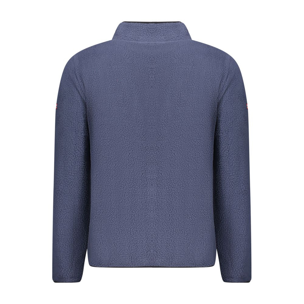 Blue Polyester Men's Sweatshirt