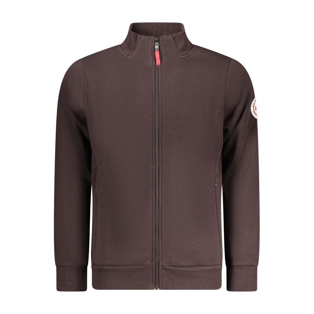 Marrone Cotton Men Sweatshirt