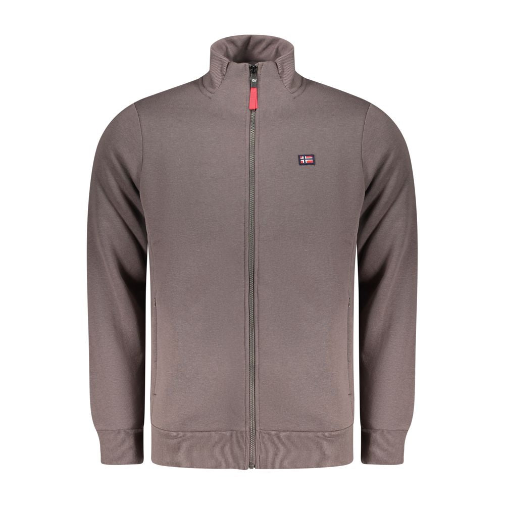 Marrone Cotton Men Sweatshirt