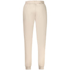 Beige Cotton Women Sweatpant
