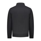 Black Cotton Men Sweatshirt