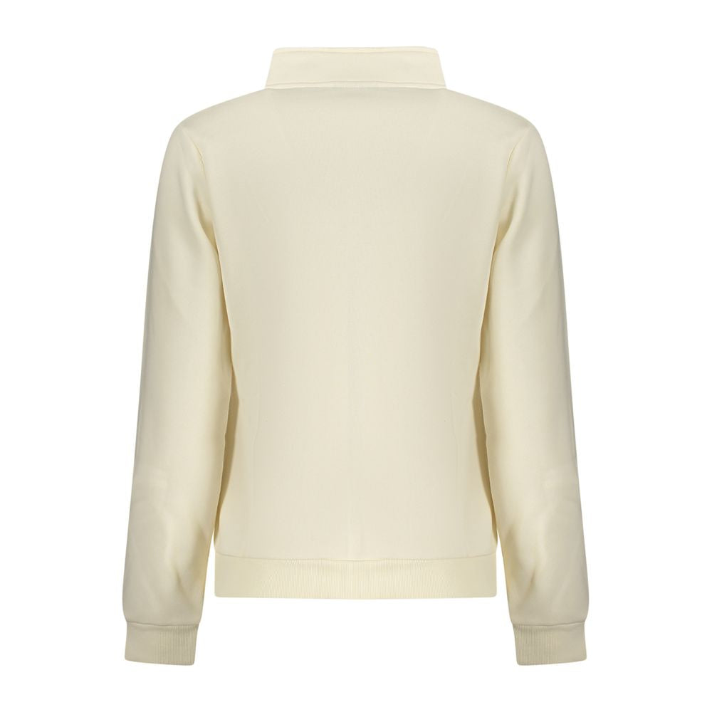 White Cotton Women Sweatshirt