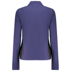 Blue Polyester Women Sweatshirt