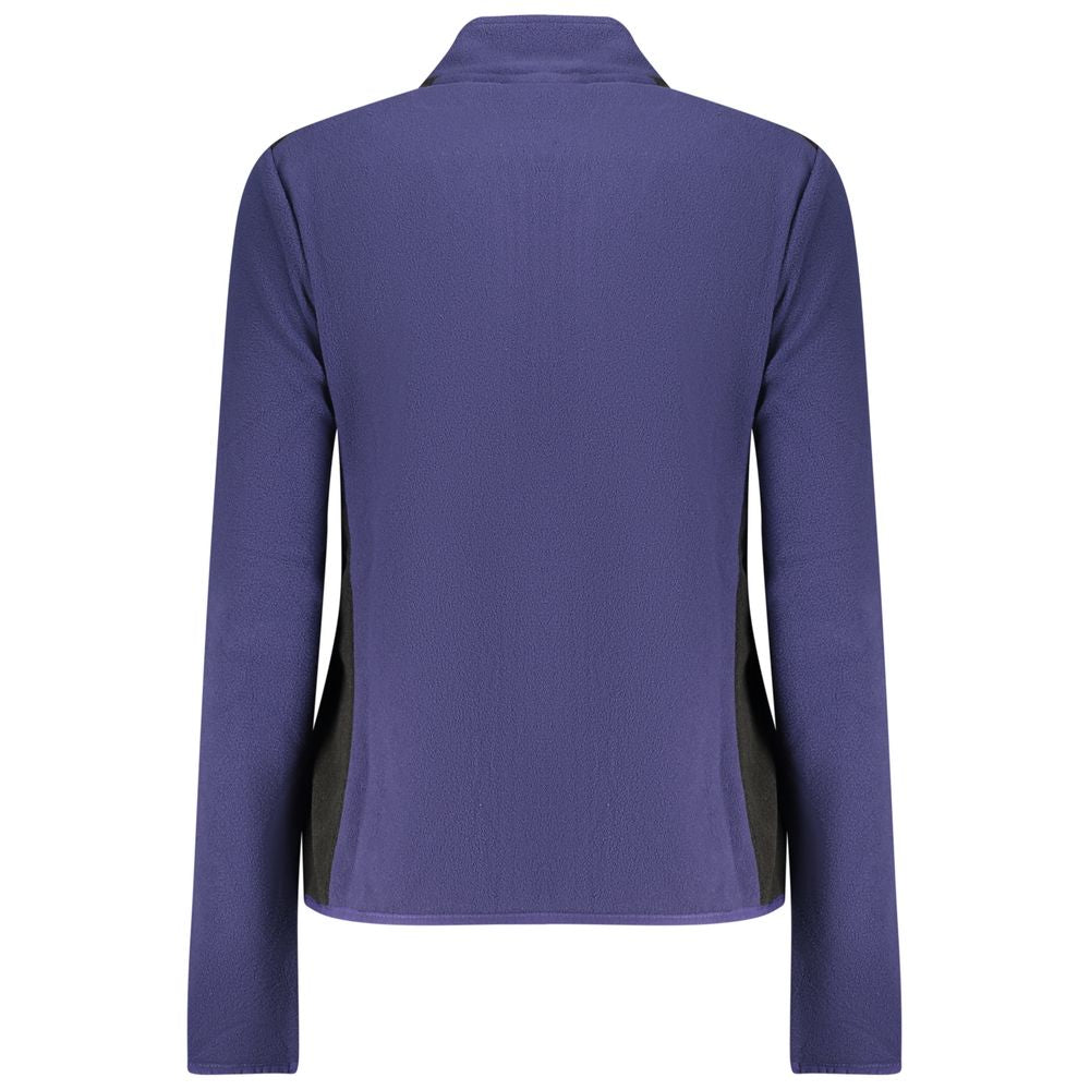 Blue Polyester Women Sweatshirt