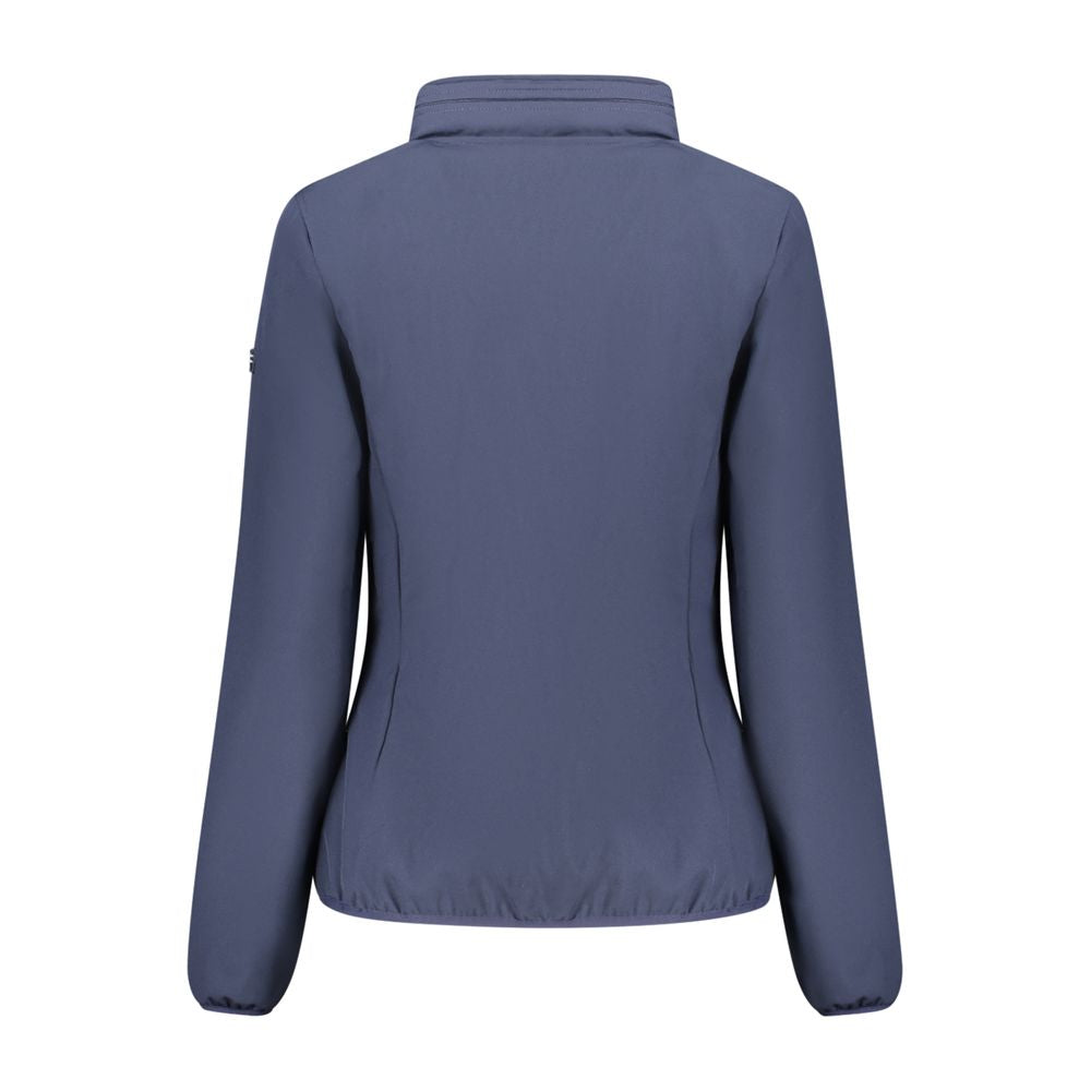 Blue Polyester Women's Jacket