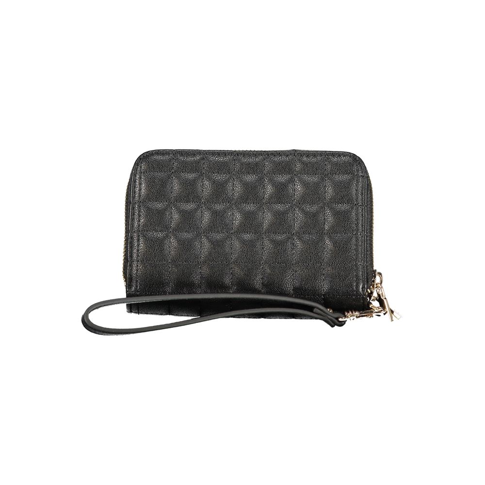 Black Polyurethane Women Wallet