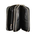 Black Polyurethane Women Wallet