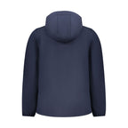 Blue Polyester Men's Jacket