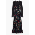 Black Polyester Women's Dress