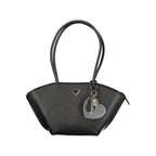Black Polyurethane Women's Handbag