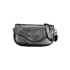 Black Polyurethane Women Handbag