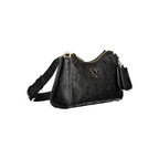 Black Polyurethane Women Handbag