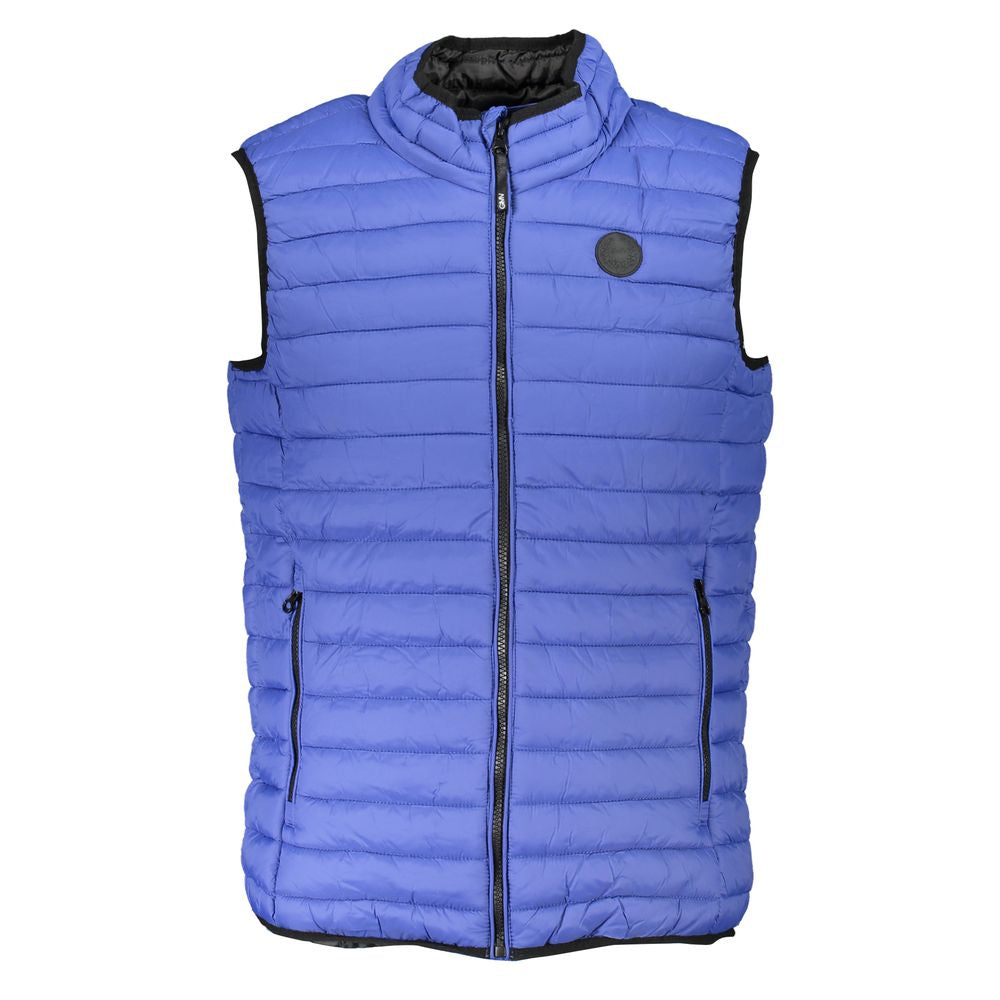 Blu Poliammide Men's Gilet
