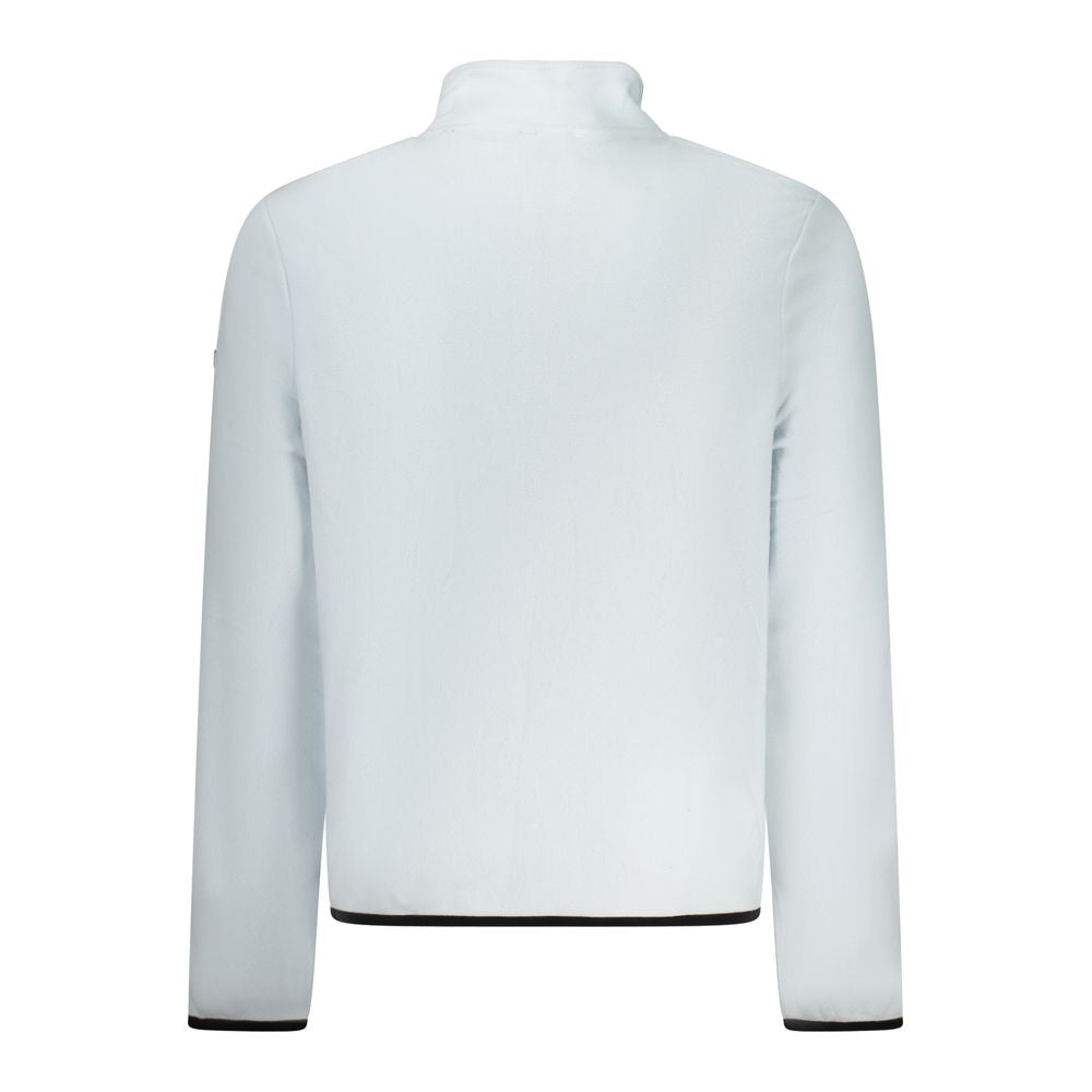 Blue Polyester Men Sweatshirt