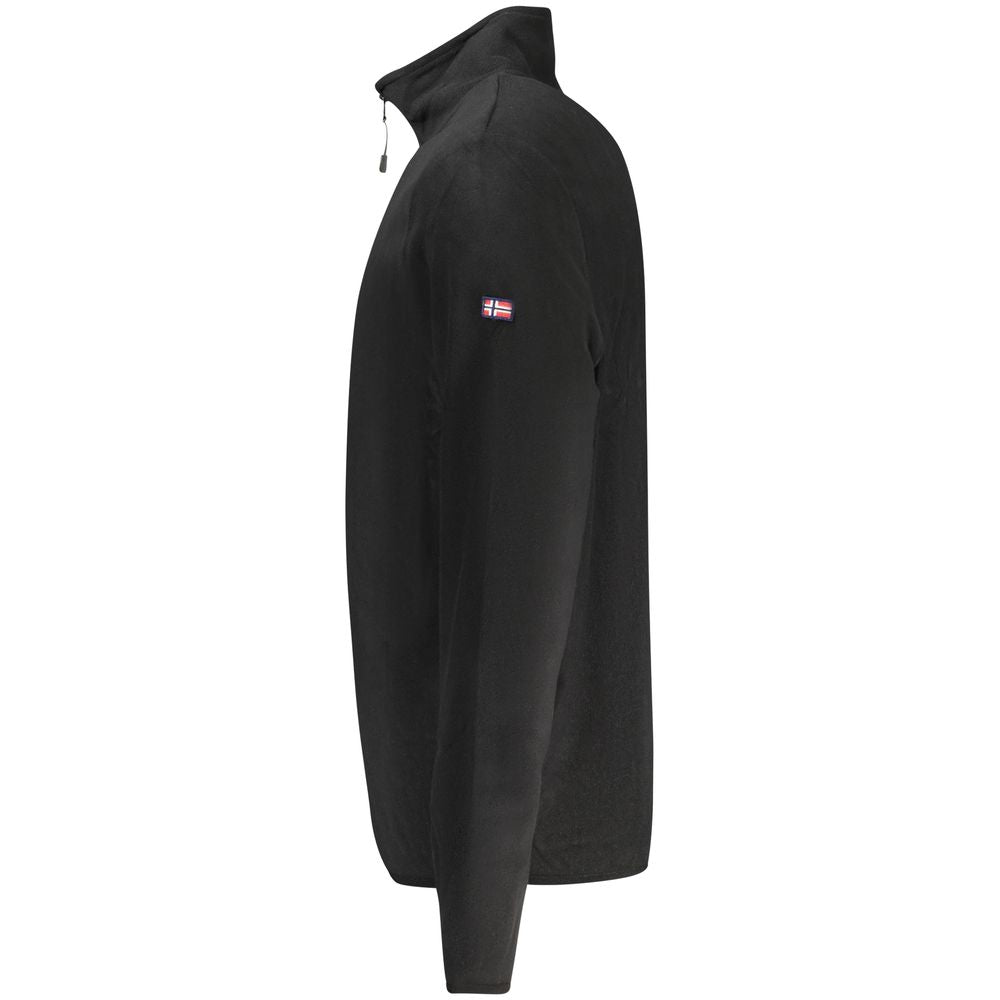 Black Polyester Men's Sweatshirt