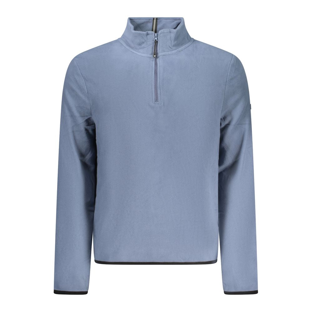 Blue Polyester Men's Sweatshirt