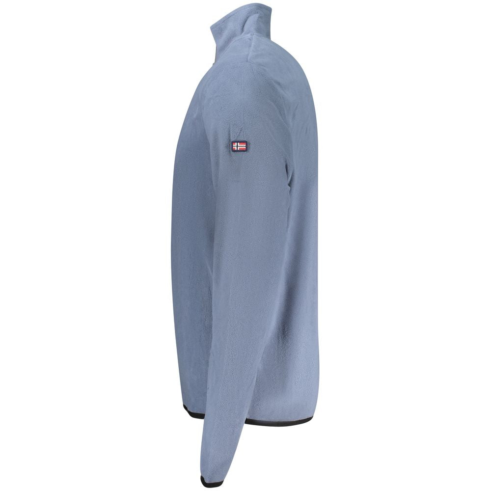 Blue Polyester Men's Sweatshirt