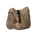 Beige Polyester Women's Shoulder Bag