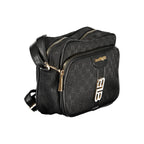 Black Polyester Women Handbag