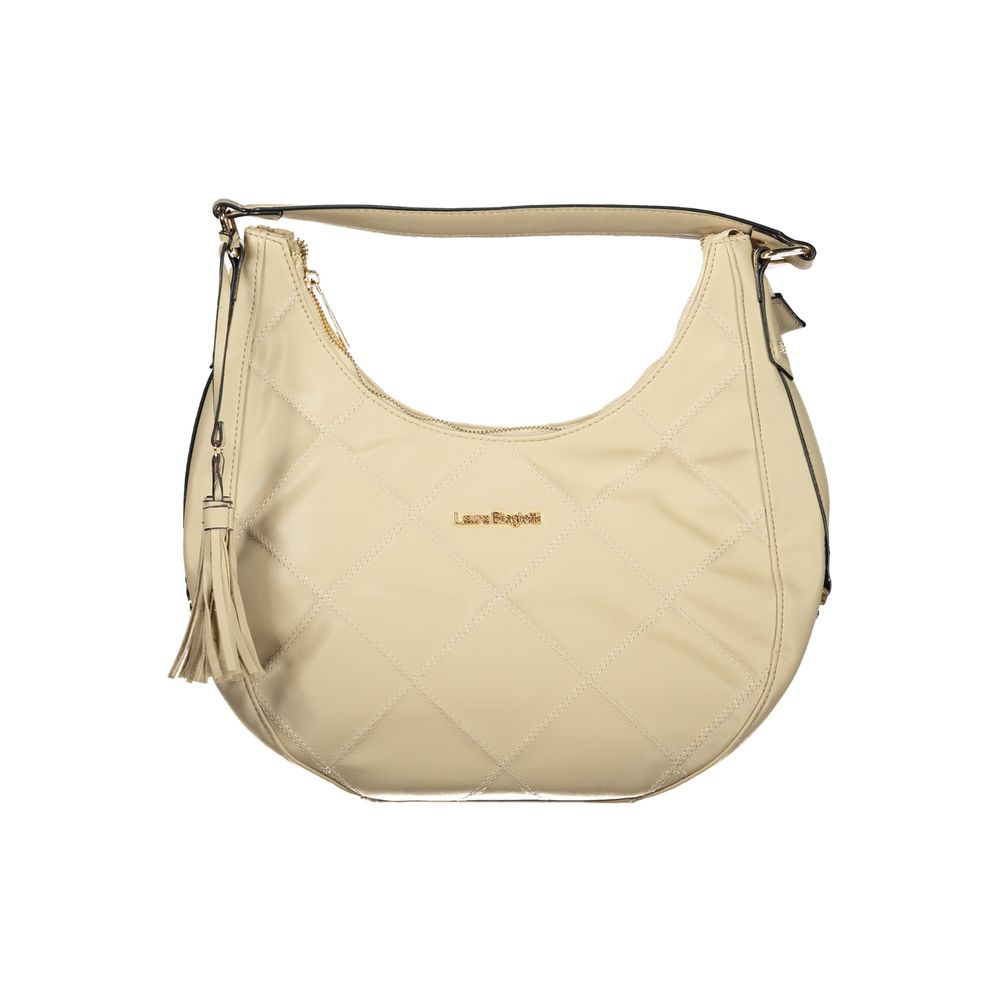 Beige PVC Women's Handbag