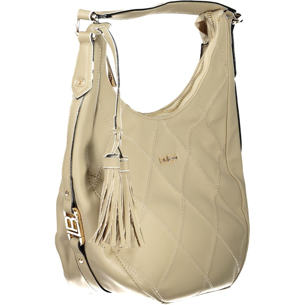 Beige PVC Women's Handbag