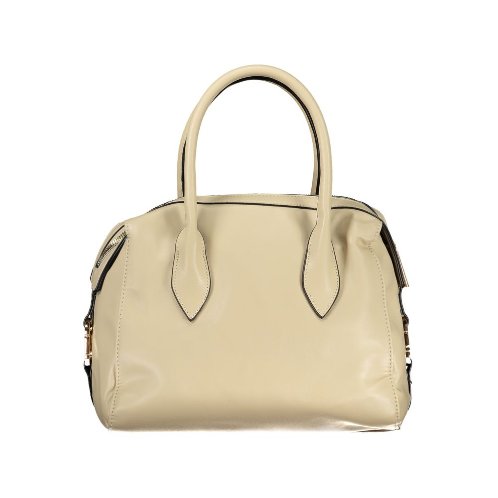 Beige PVC Women Handbag