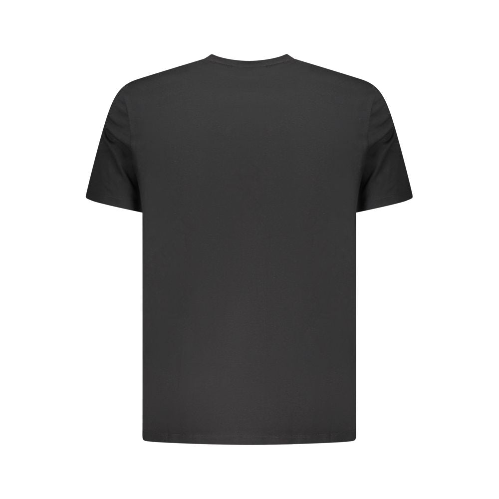 Black Cotton Men T-Shirt