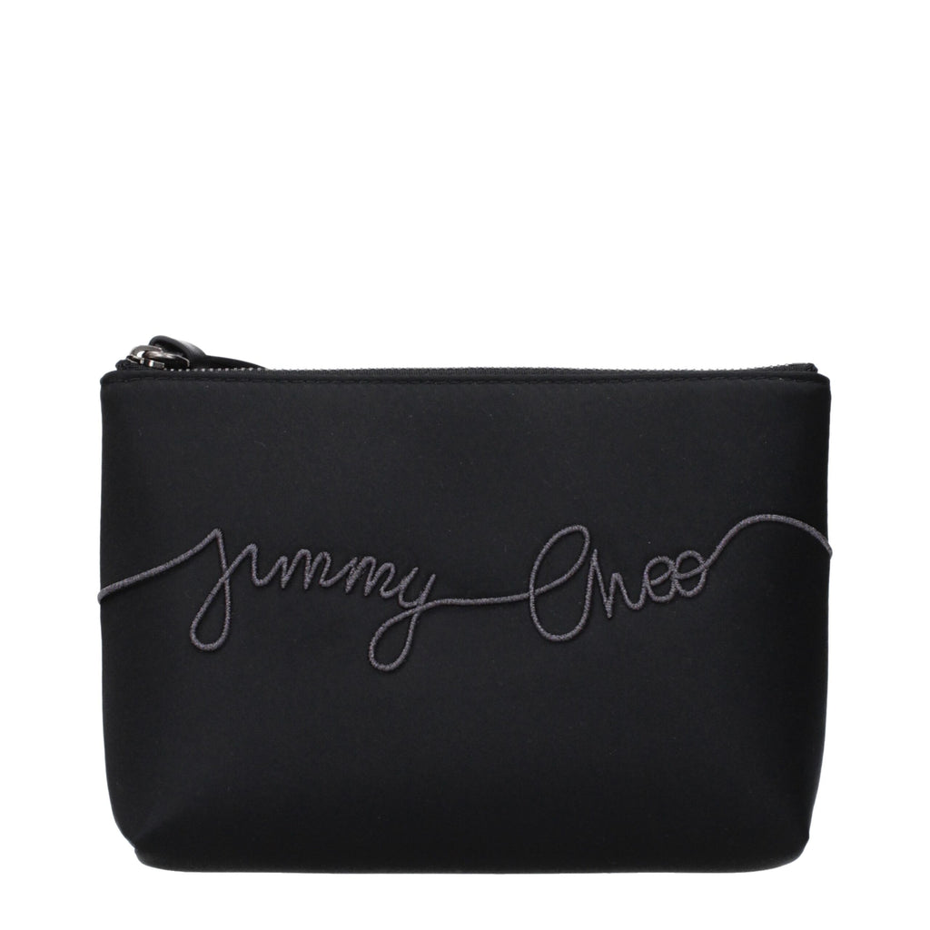 Black Satin Clutch Bag