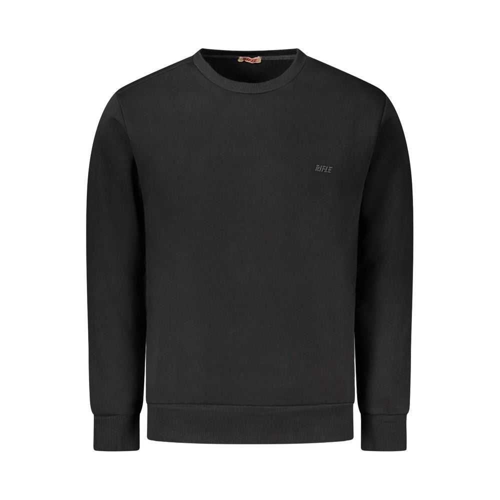 Black Cotton Men's Sweatshirt