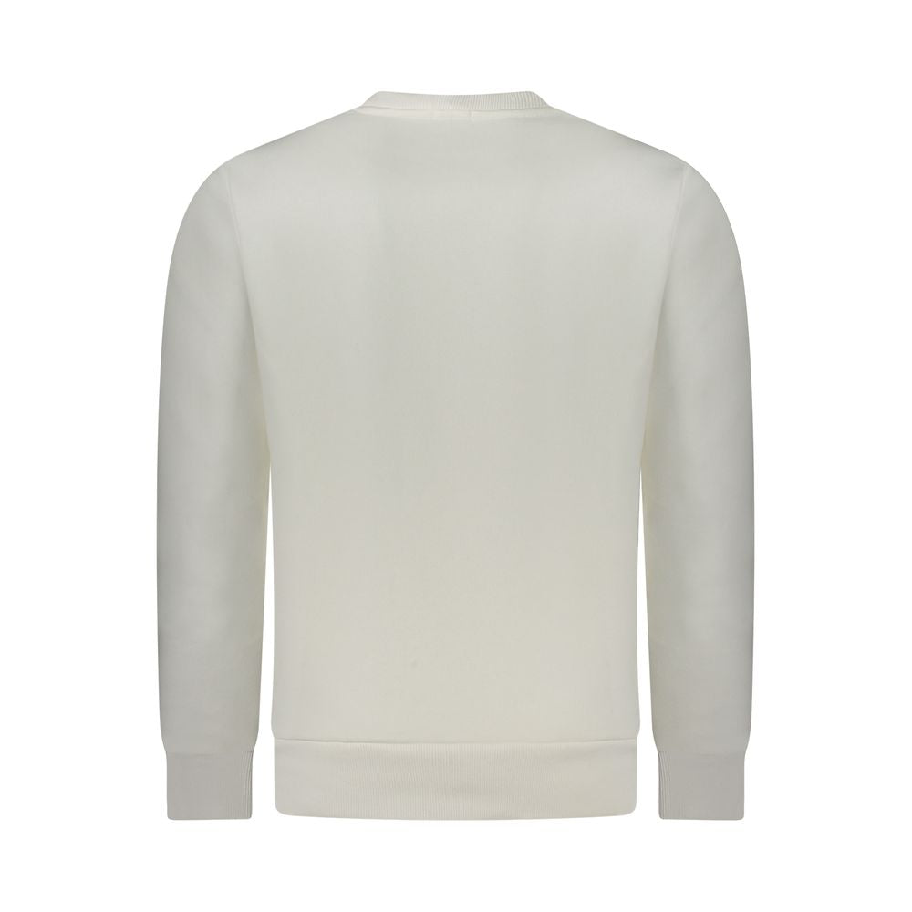 White Cotton Men Sweatshirt