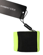 Yellow Green Silk DG Logo Men Wristband