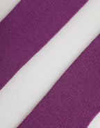 Purple Wool Fingerless Elbow Length Women One Size Gloves