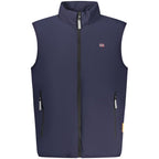 Blue Polyester Men's Jacket