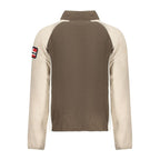 Marrone Polyester Men Sweatshirt