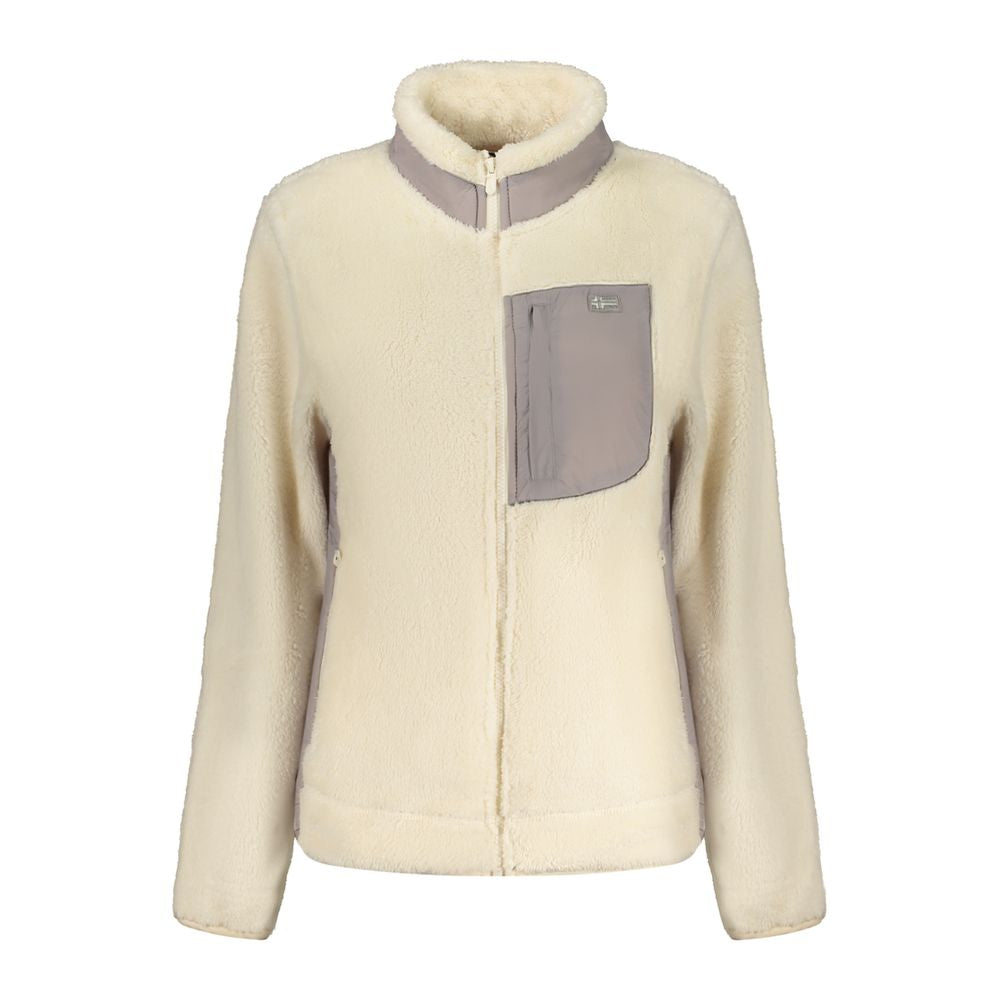 Bianco Polyester Woman Sweatshirt