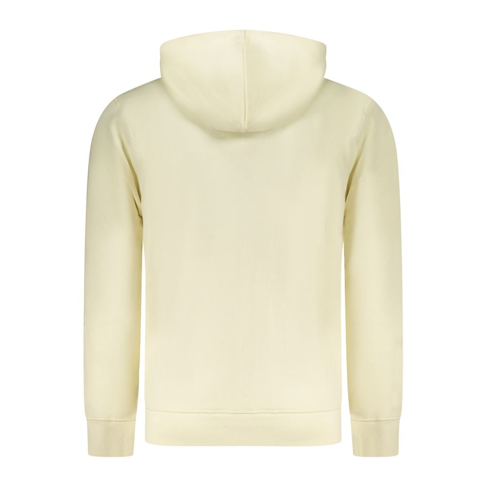 White Cotton Men's Hoodie Sweatshirt