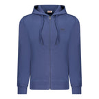 Blue Cotton Men's Hoodie