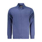 Blue Cotton Men Sweatshirt