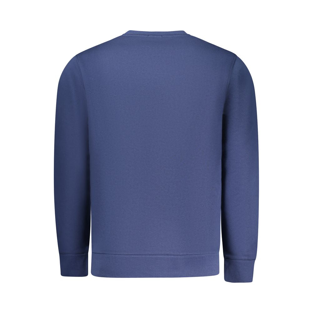 Blue Cotton Men Sweatshirt
