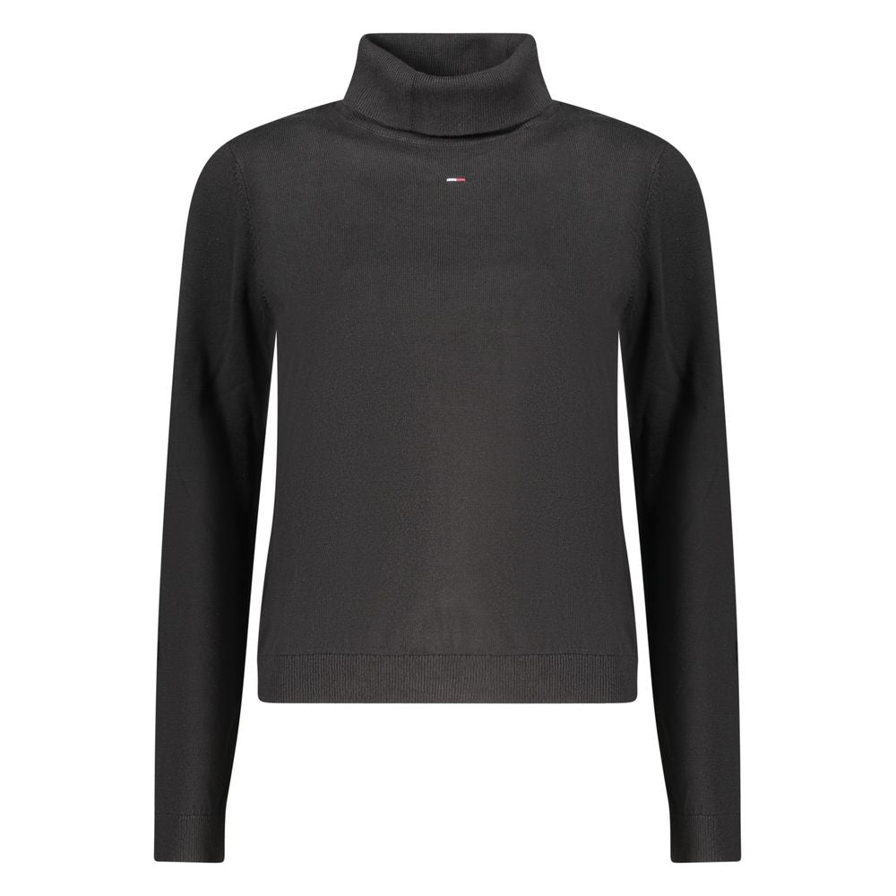 Black Cotton Women Sweater