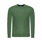 Green Wool Men Sweater